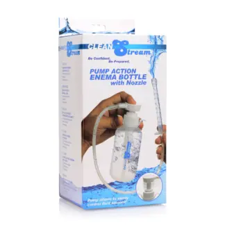 Clean Stream Pump Action Enema Bottle with Nozzle