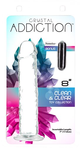 Addiction Crystal 8" Vertical Dildo